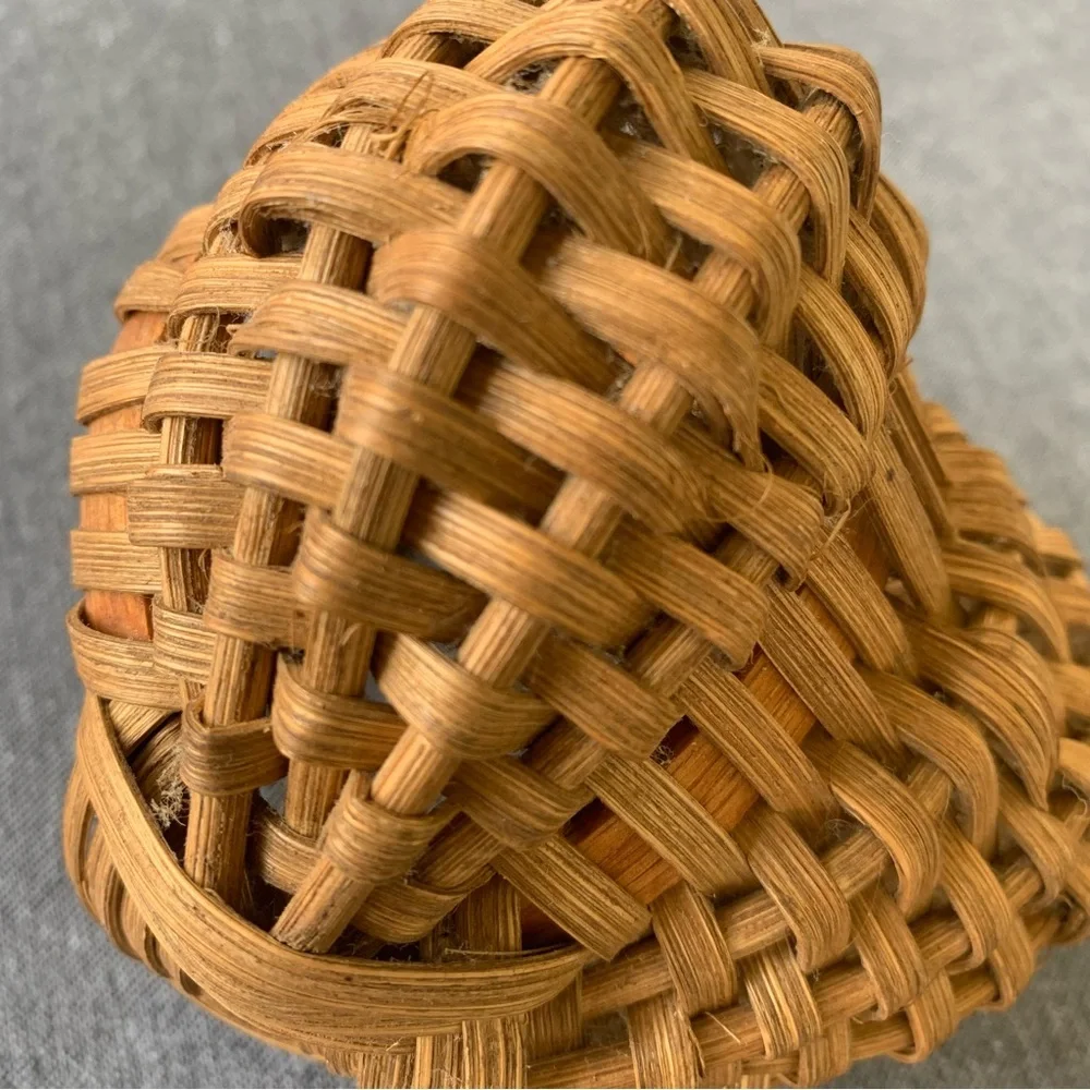 Splint Oak Basket Antique Buttocks Primitive Gathering Farmhouse Farm Split